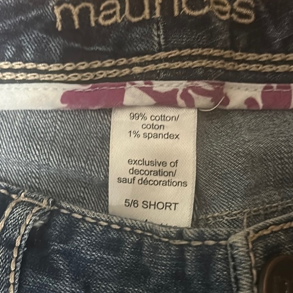 Maurices Blue Flare Wide Leg Jeans Size 5/6 Short Good Condition Make an Offer! - Picture 5 of 11